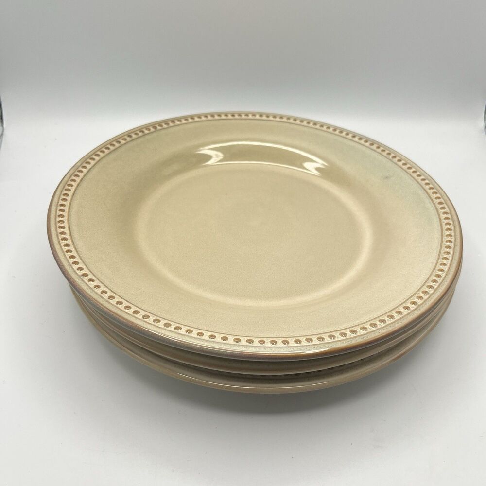 3 Pier 1 Imports- SPICE ROUTE - SESAME - 10-3/4” Round Dinner Plates